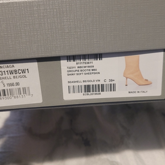 BALENCIAGAGROUPIE BOOTIE 80MM LEATHER BOOTS - Picture 2 of 6